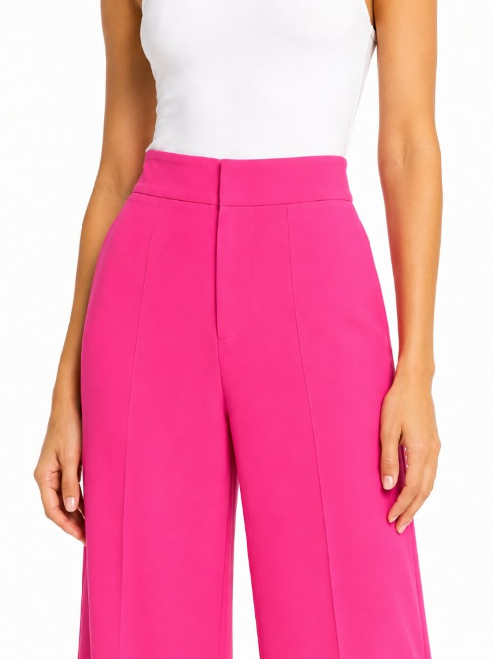 Alice + Olivia Pink Wide Leg Pants – Size 2 - Picture 4 of 4